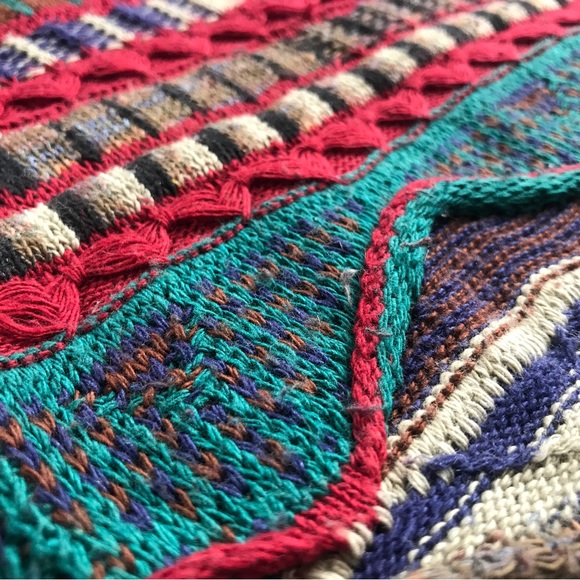 SOLD - Florence Tricot Coogie Style 3D Knit Textured Sweater Size Large - Biggie - Picture 11 of 16